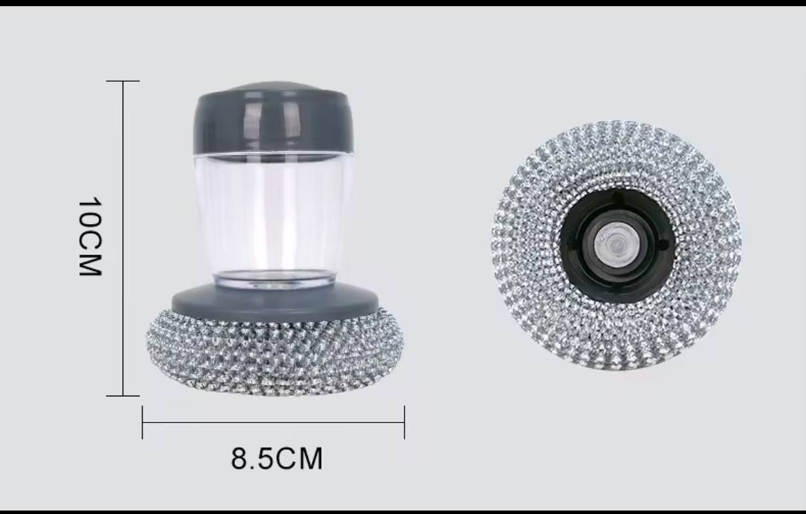 BROSSE DE LAVAGE CUISINE AVEC DISTRIBUTION SAVON