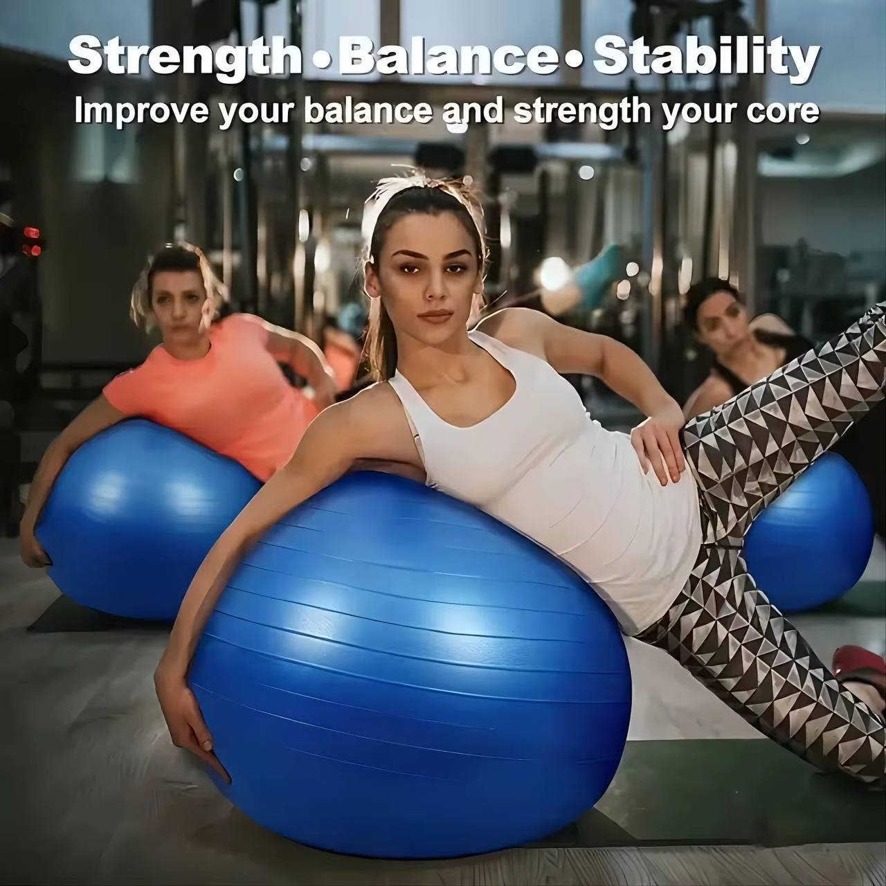 🧘 Ballon de fitness multifonction – 55 à 75 cm
